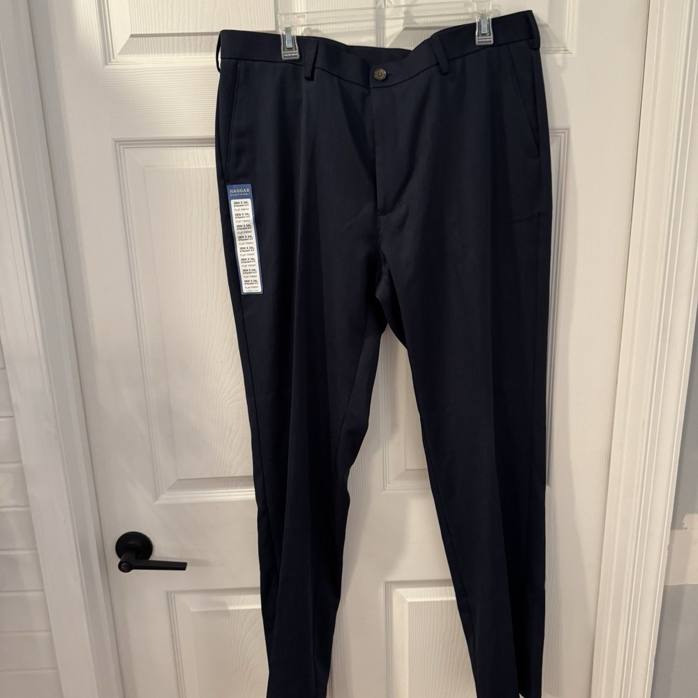 Navy Slacks 38x34 - Classic Tailored Fit